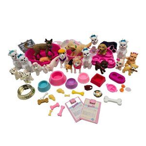 Barbie Fashion Dolls Pets Accessory Lot Dog Cat Animal Accessories Pink Read
